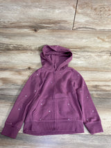 OshKosh Full Zip Heart Print Jacket Mauve sz 4T
