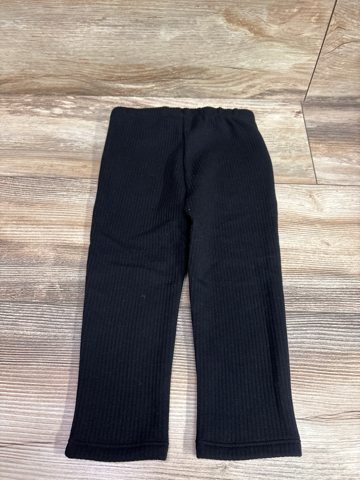 Cat & Jack Fleece Lined Ribbed Pants Black sz 2T