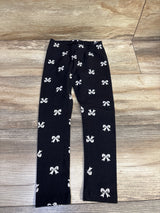 Janie & Jack Bow Leggings Black sz 4T