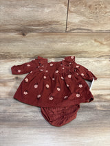 NEW Just One You 2pc Corduroy Dress & Bloomers Set Brown sz 3m