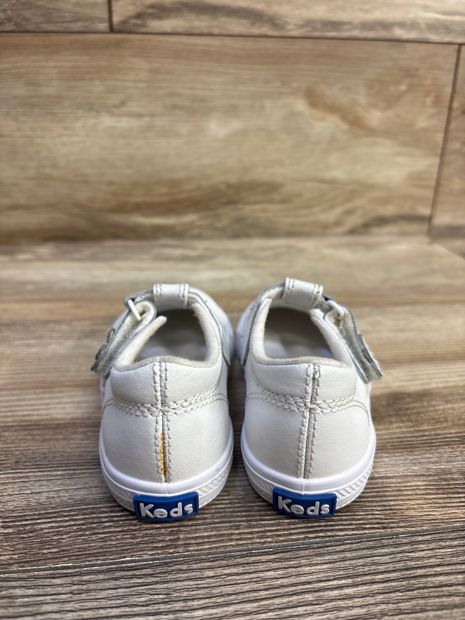 Keds Kids Daphne Leather Sneakers White sz 7c