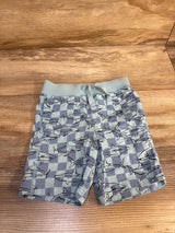 Baby Gap Checkered Drawstring Shorts Light Blue sz 18-24m