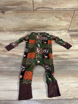 Hunting Patchwork Bamboo Sleeper Green sz 3-6m - Me n Mommy To Be