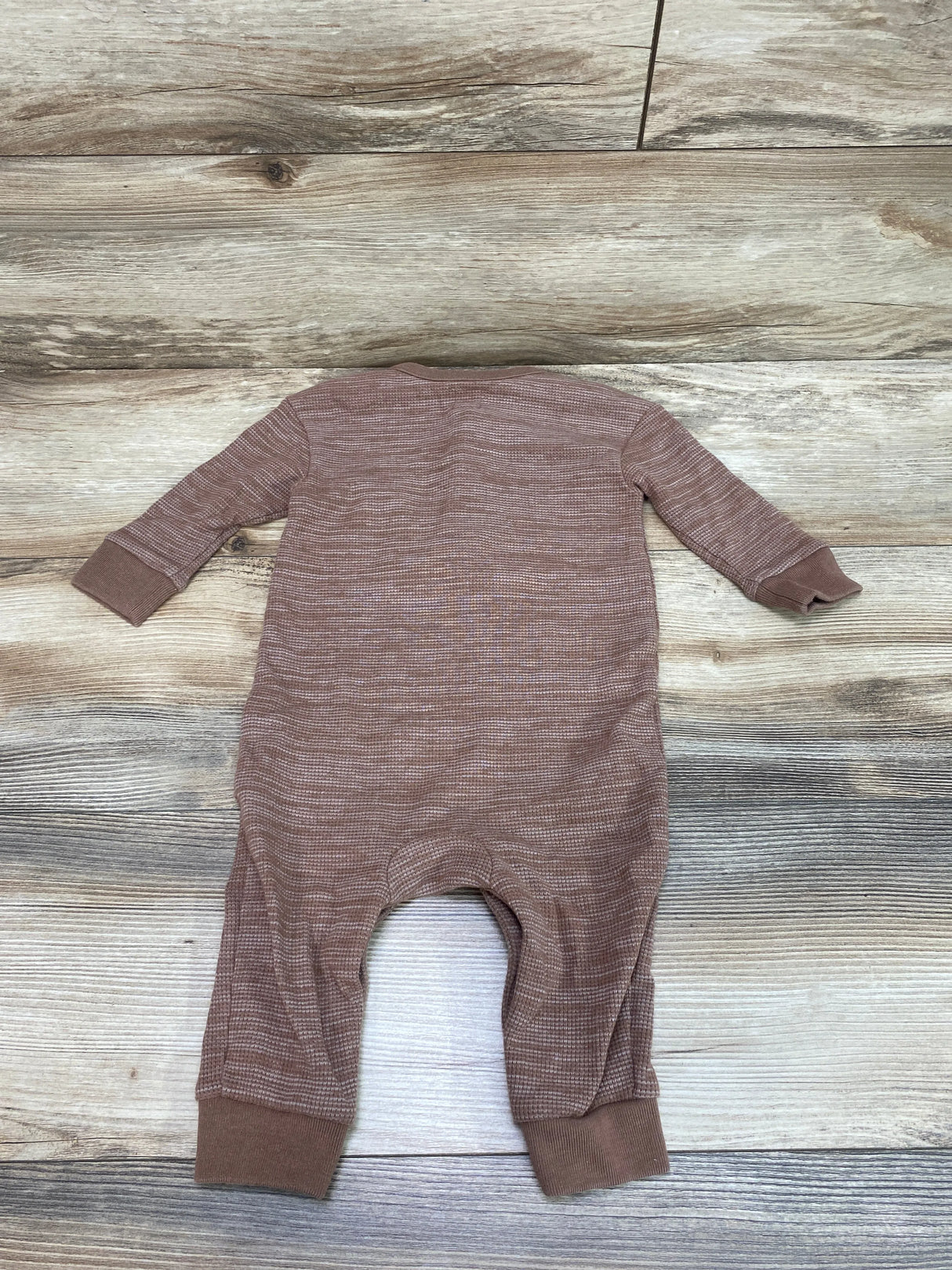 Baby Gap Henley Thermal Coverall Brown sz 6-12m