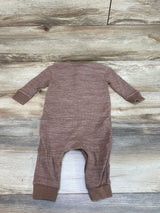 Baby Gap Henley Thermal Coverall Brown sz 6-12m