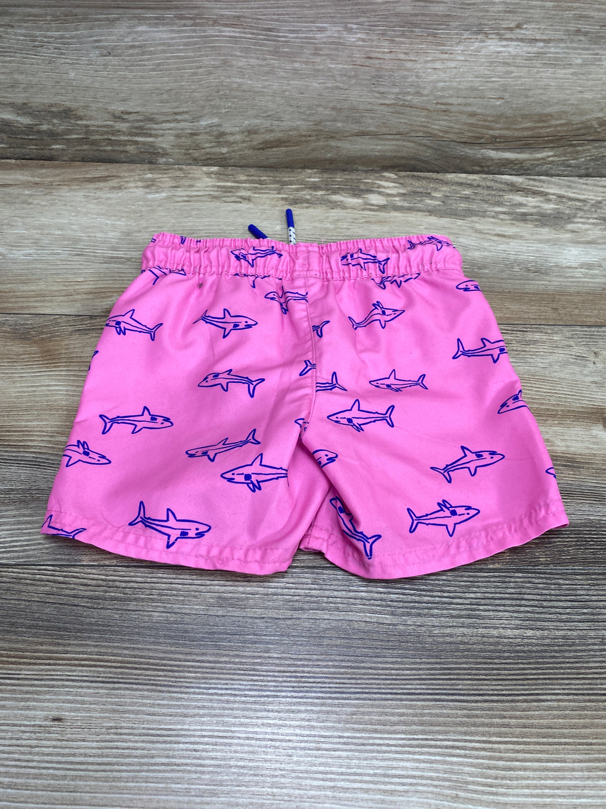 Cat & Jack Shark Print Swim Trunks Pink sz 3T