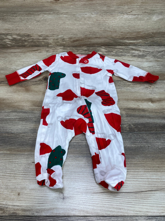 Carter's Christmas Stockings Sleeper White sz 3m - Me n Mommy To Be