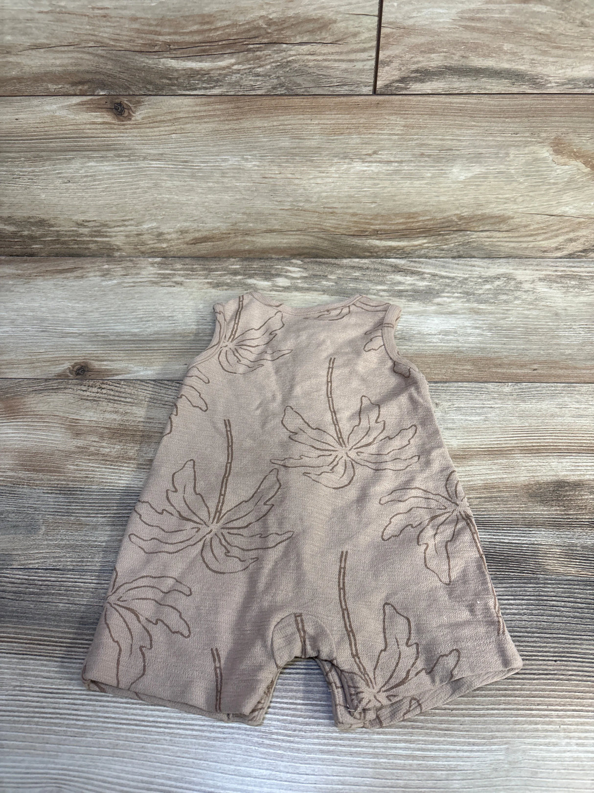 Just One You Palm Tree Tank Romper Brown sz 6m