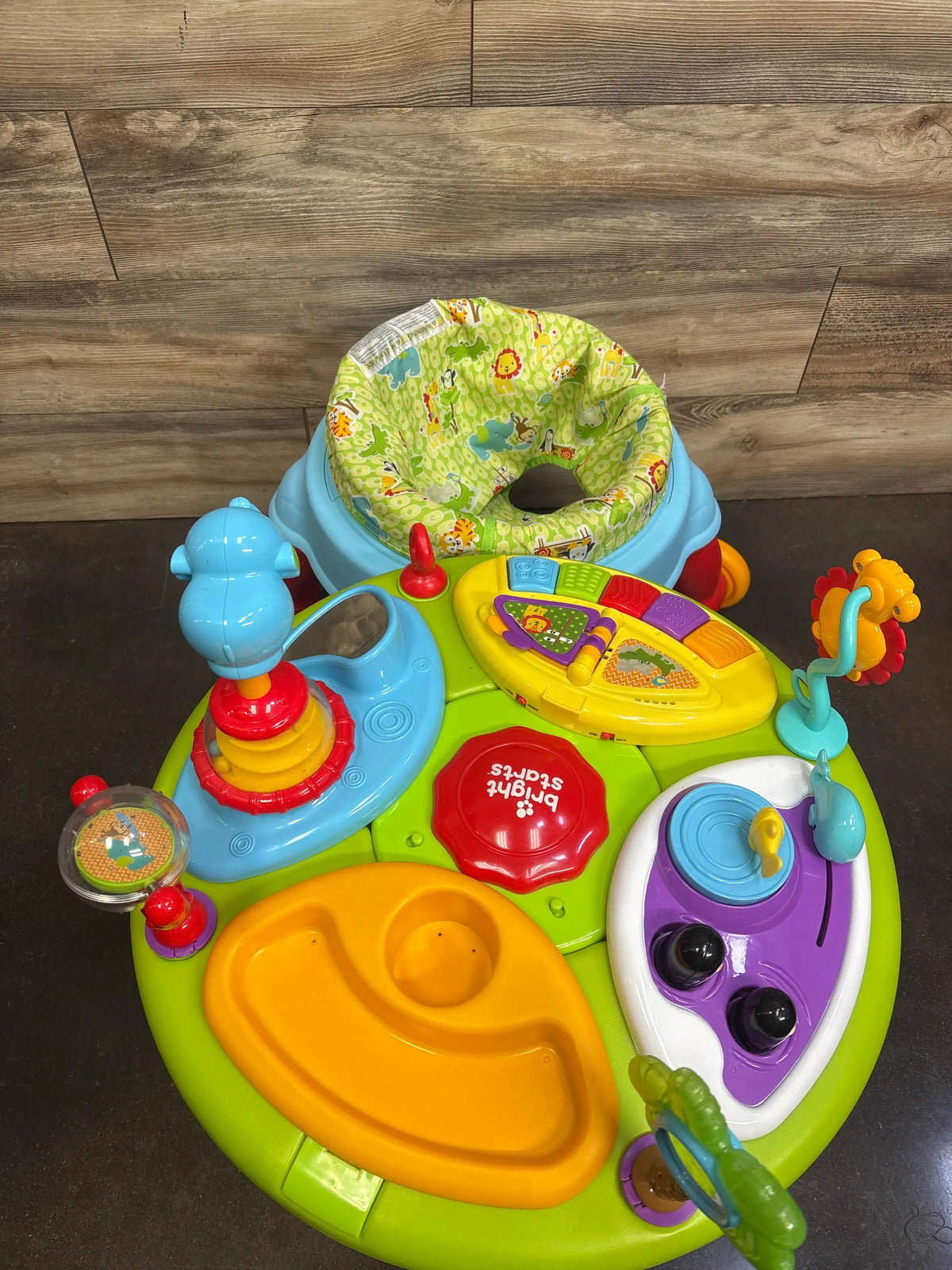 Bright Starts 3-in-1 Around We Go Activity Center in Zippity Zoo