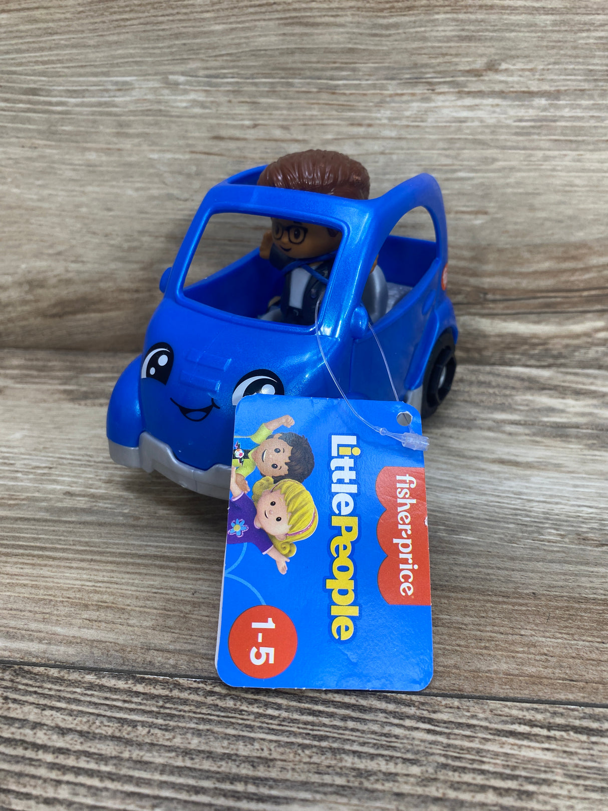 NEW Fisher Price Little People Blue Car