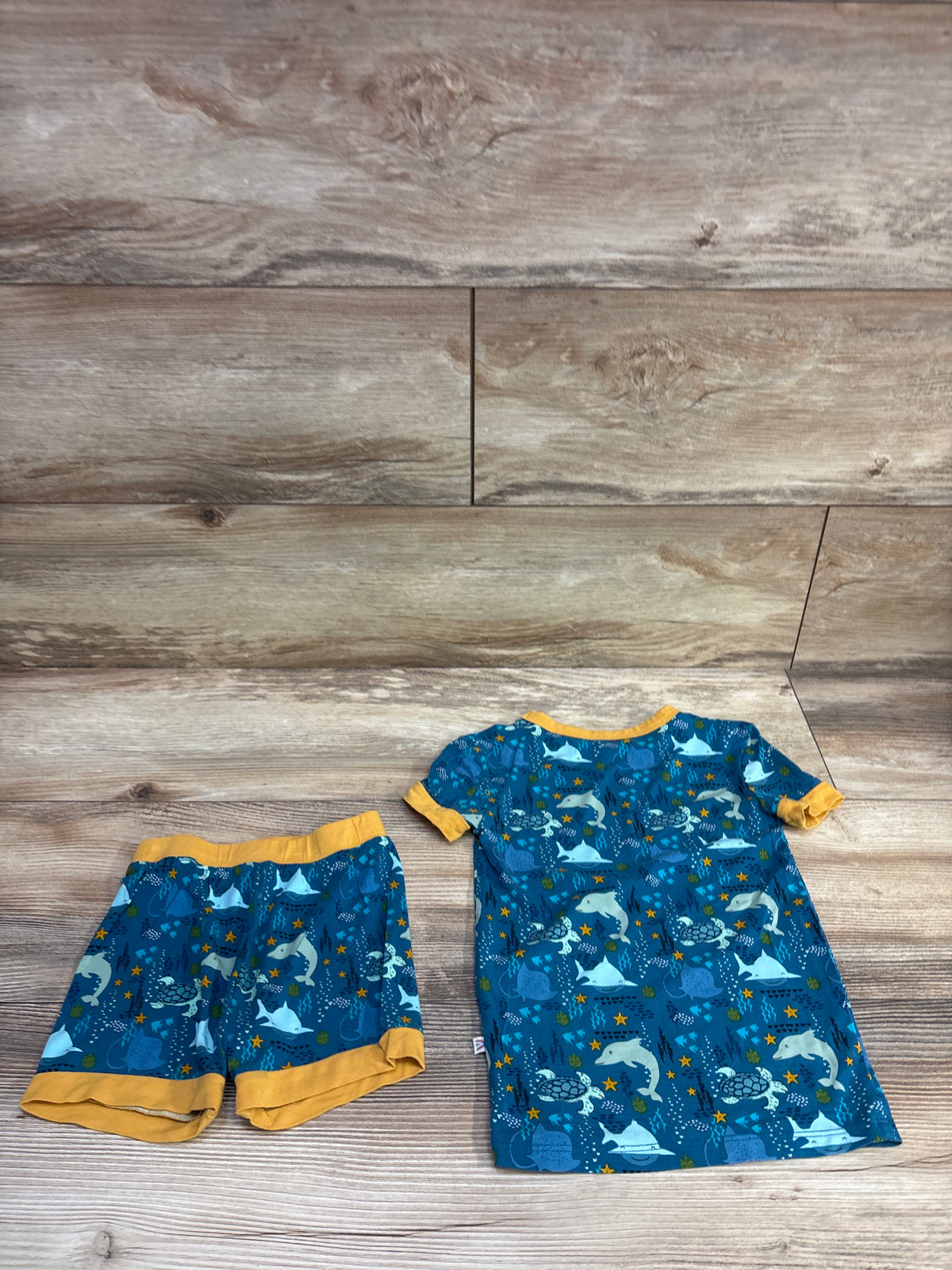 Emerson & Friends 2pc Ocean Friends Bamboo Pajama Set Blue sz 2T