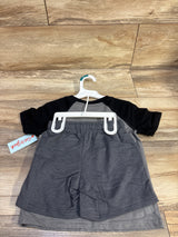 NEW Cat & Jack 2pc Boo Shirt & Shorts Set Black sz 4T