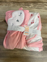 NEW Carter's Just One You Baby 2Pk Owl Hooded Bath Towel - Pink