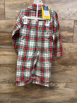 NEW Sainteve 2pc Plaid Pajama Set Red sz 3T