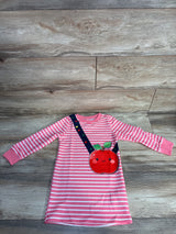 Shein Striped Apple Print Dress Pink sz 5T