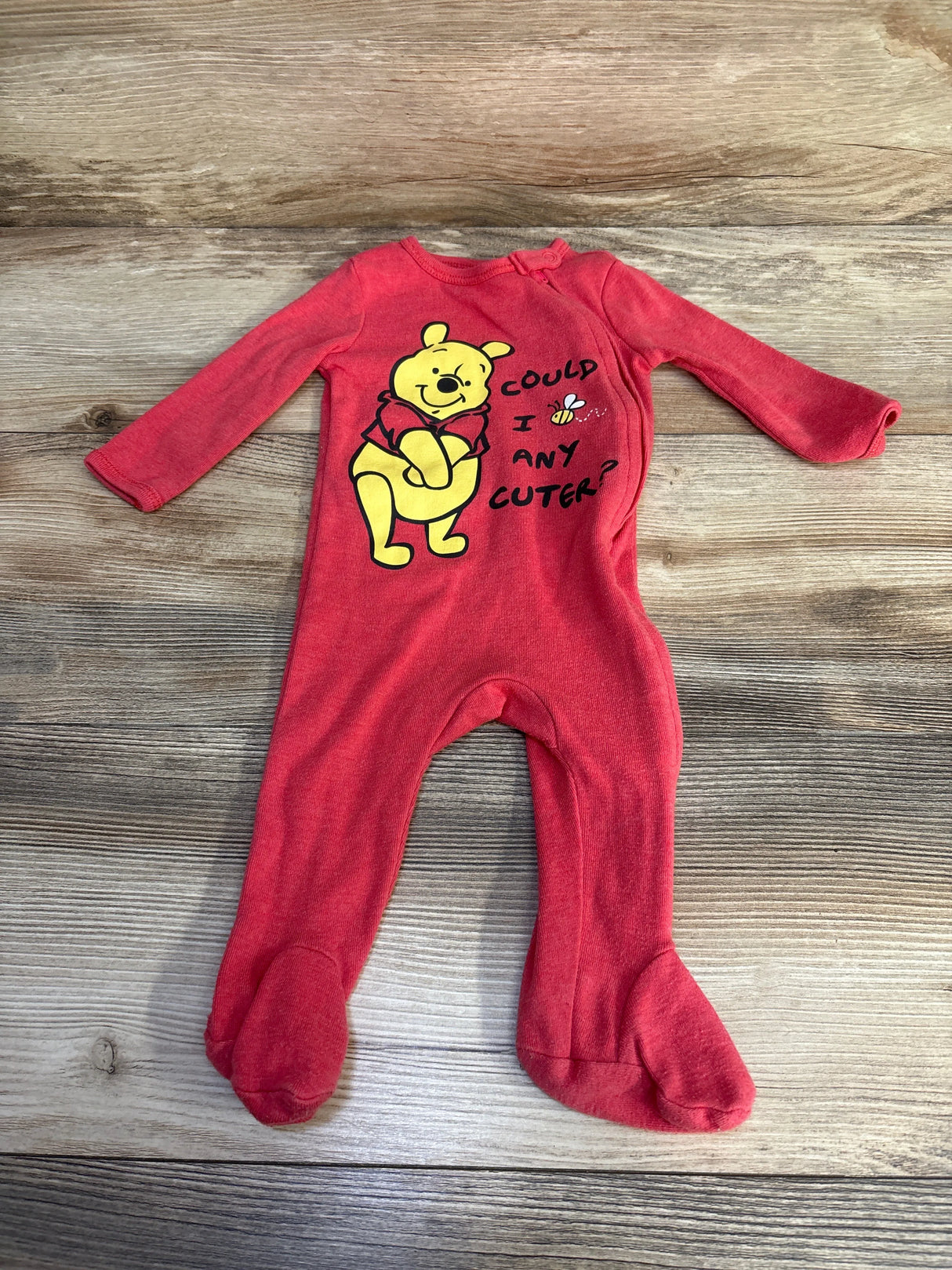 Disney Baby Winnie The Pooh Sleeper Red sz 3-6m