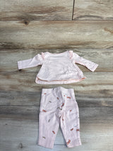 Carter's 2pc Floral Top & Leggings Set Pink sz Newborn