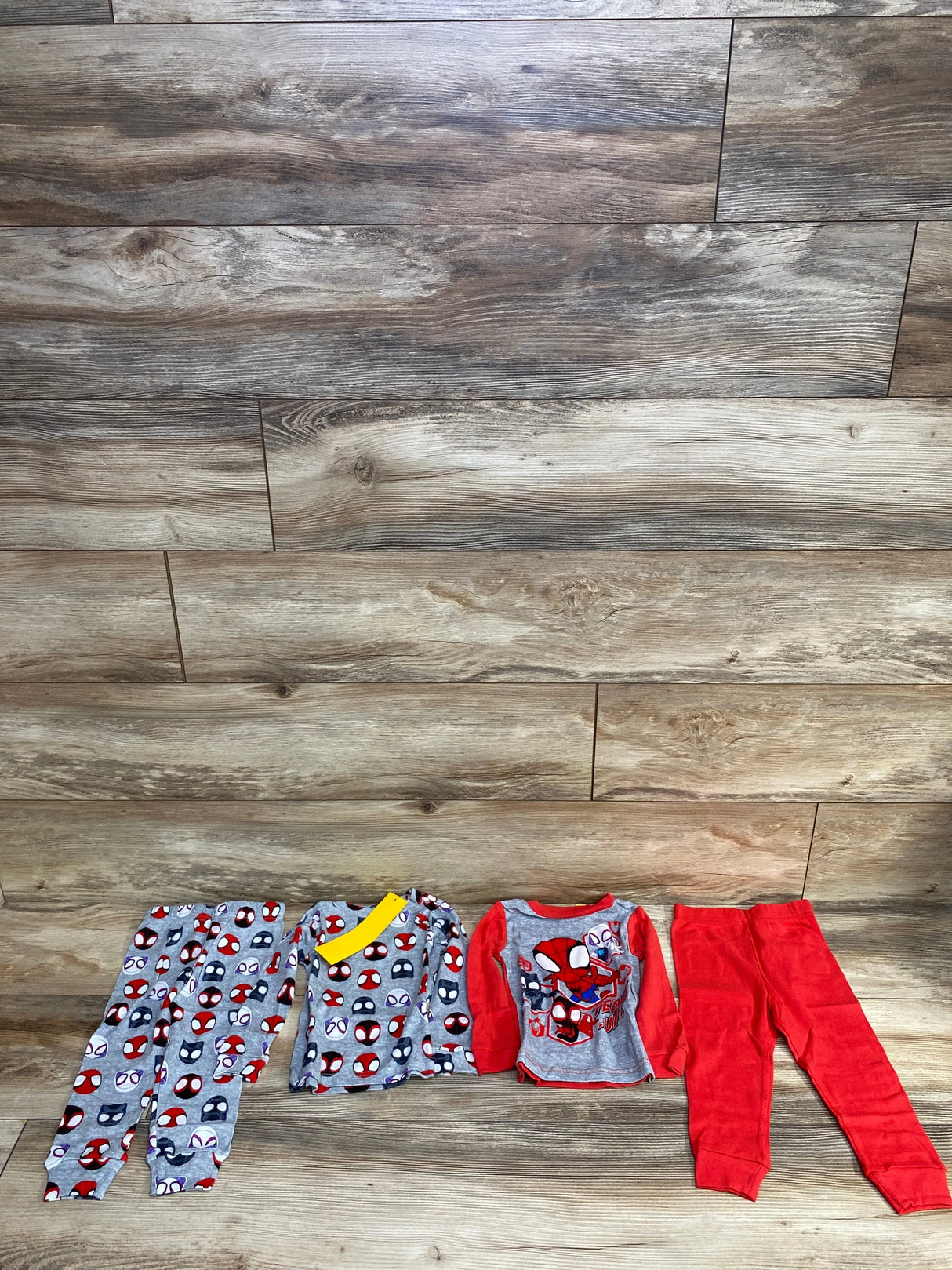 NEW Marvel Spidey & His Amazing Friends 4pc Pajama Grey sz 2T
