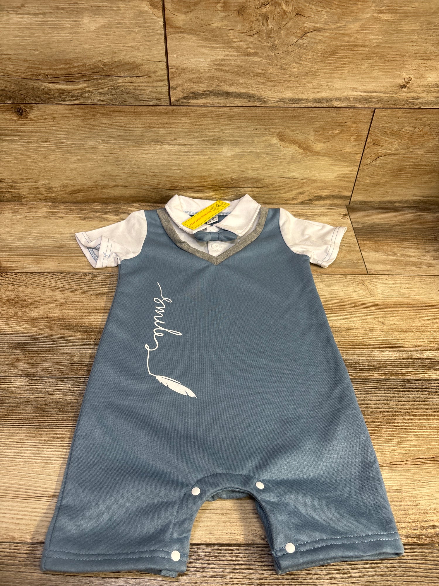 NEW Shein Faux-Vest Shortie Romper Blue sz 2-3T
