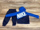 Nike 2pc Dri-Fit Hooded Tracksuit Set Blue sz 24m