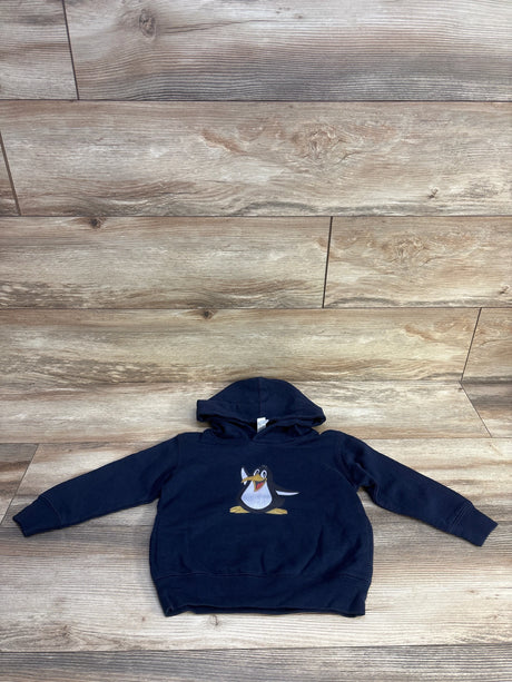 Rabbit Skins Penguin Pullover Hoodie Navy sz 2T - Me n Mommy To Be