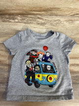 Horror Movie Icons Mystery Van Graphic Tee Grey sz 18m