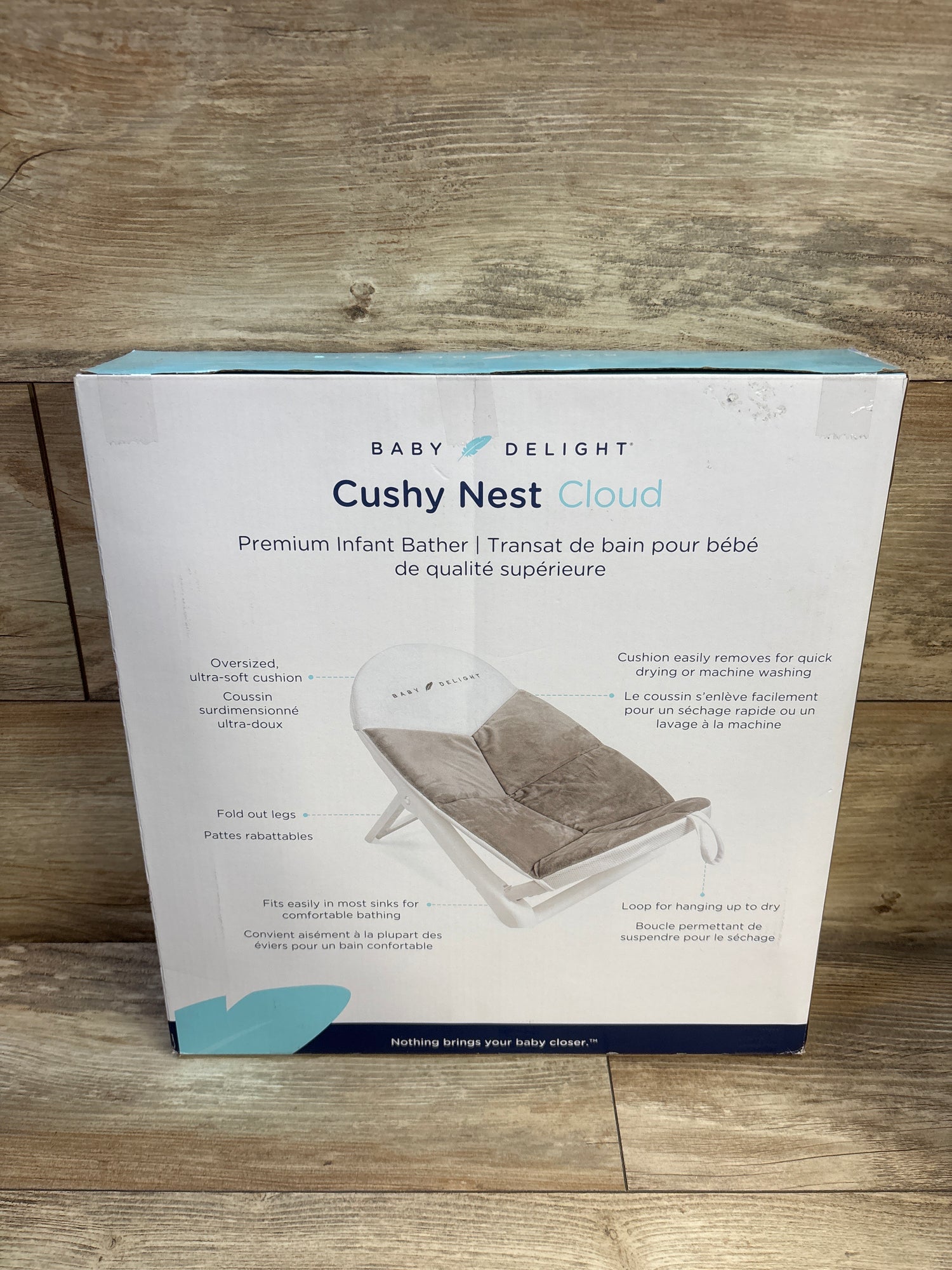 NEW Baby Delight Cushy Nest Cloud Premium Infant Bather