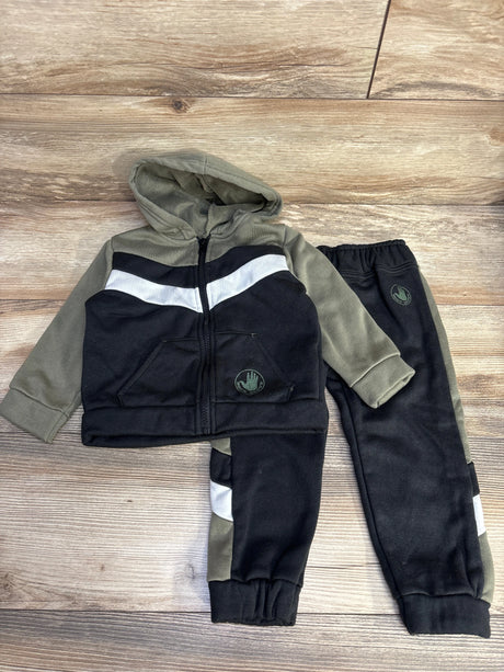 Body Glove 2pc Full Zip Hoodie & Joggers Green/Black sz 24m - Me n Mommy To Be