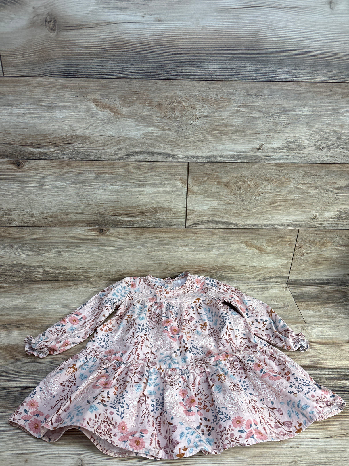Modern Moments Floral Long Sleeve Dress Pink sz 4T