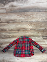 Janie & Jack Tartan Flannel Holiday Shirt sz 5