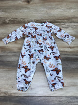 PatPat Butterfly Ruffle Coverall White sz 6-9m