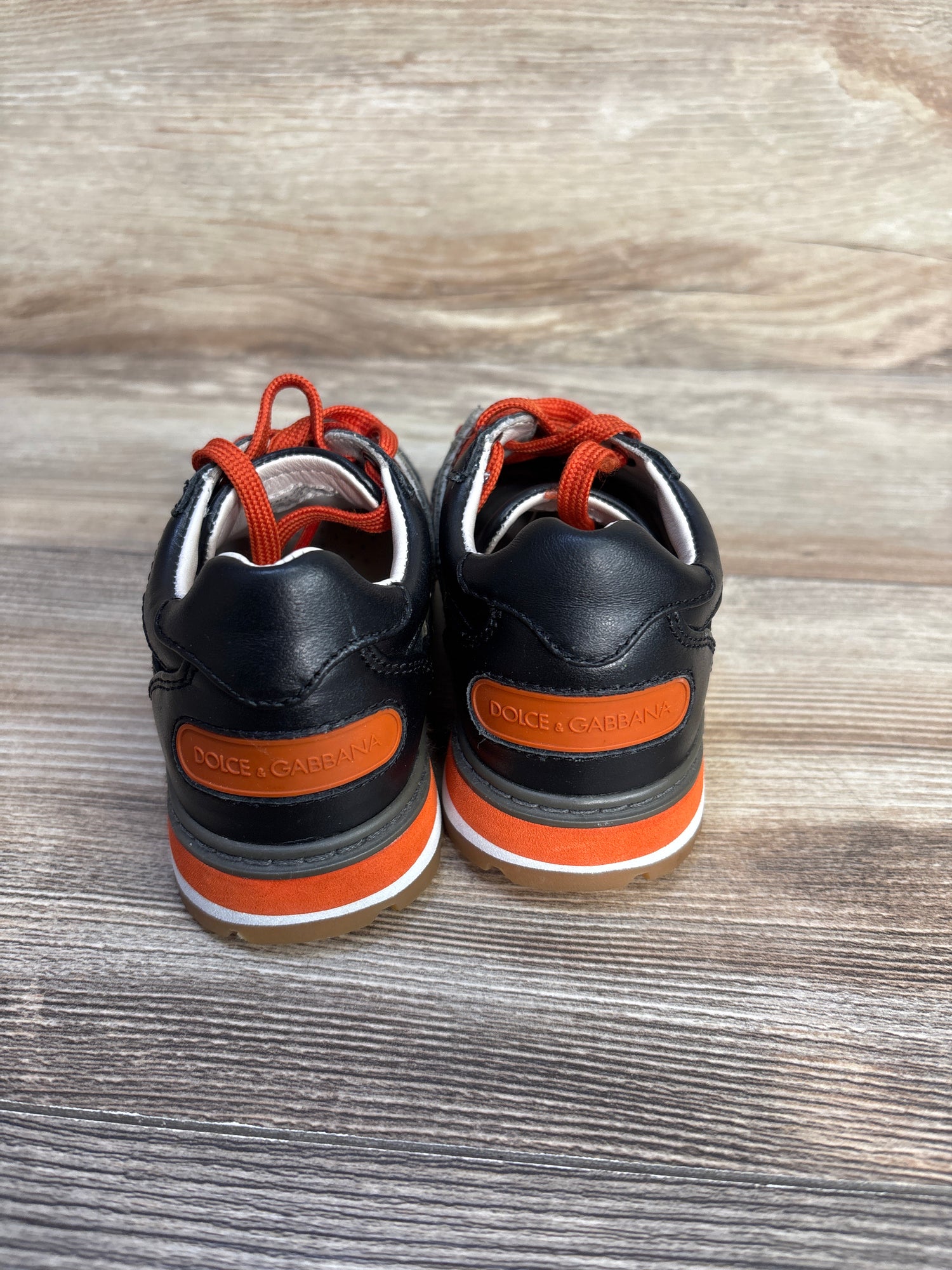 Dolce & Gabbana Bambino Leather Sneakers Black sz 9c