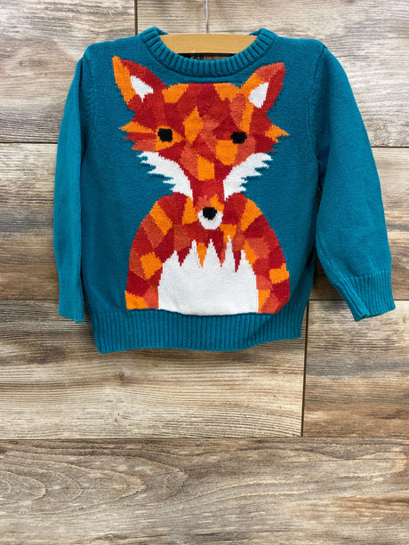 H&M Fox Knit Sweater Blue sz 18m-2T - Me n Mommy To Be