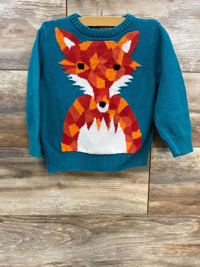 H&M Fox Knit Sweater Blue sz 18m-2T - Me n Mommy To Be