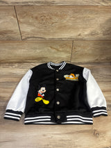 Disney Mickey Mouse Varsity Jacket Black sz 4-5T