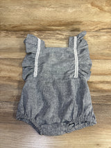 Ruffle Sleeve Bubble Romper Grey sz 9-12m