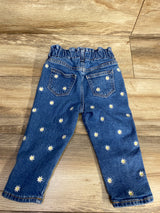 Baby Gap Floral Jeans Blue sz 2T