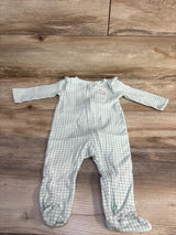 Carter's Checkered Sleeper Green sz 9m
