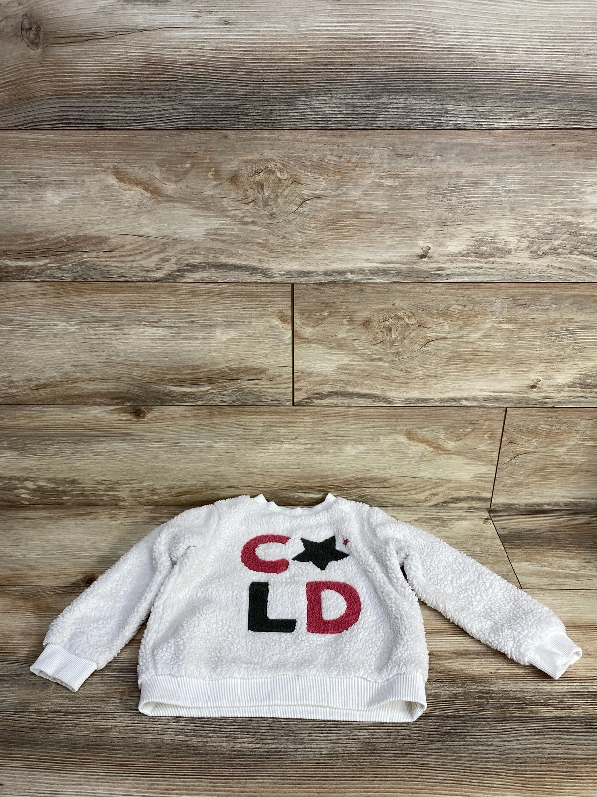 Losan Sherpa Sweatshirt White sz 4T