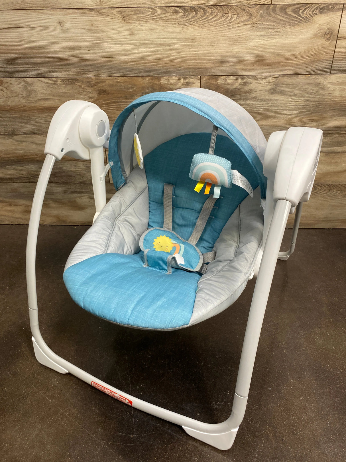 Ingenuity Sun Valley Canopy Portable Swing in Teal