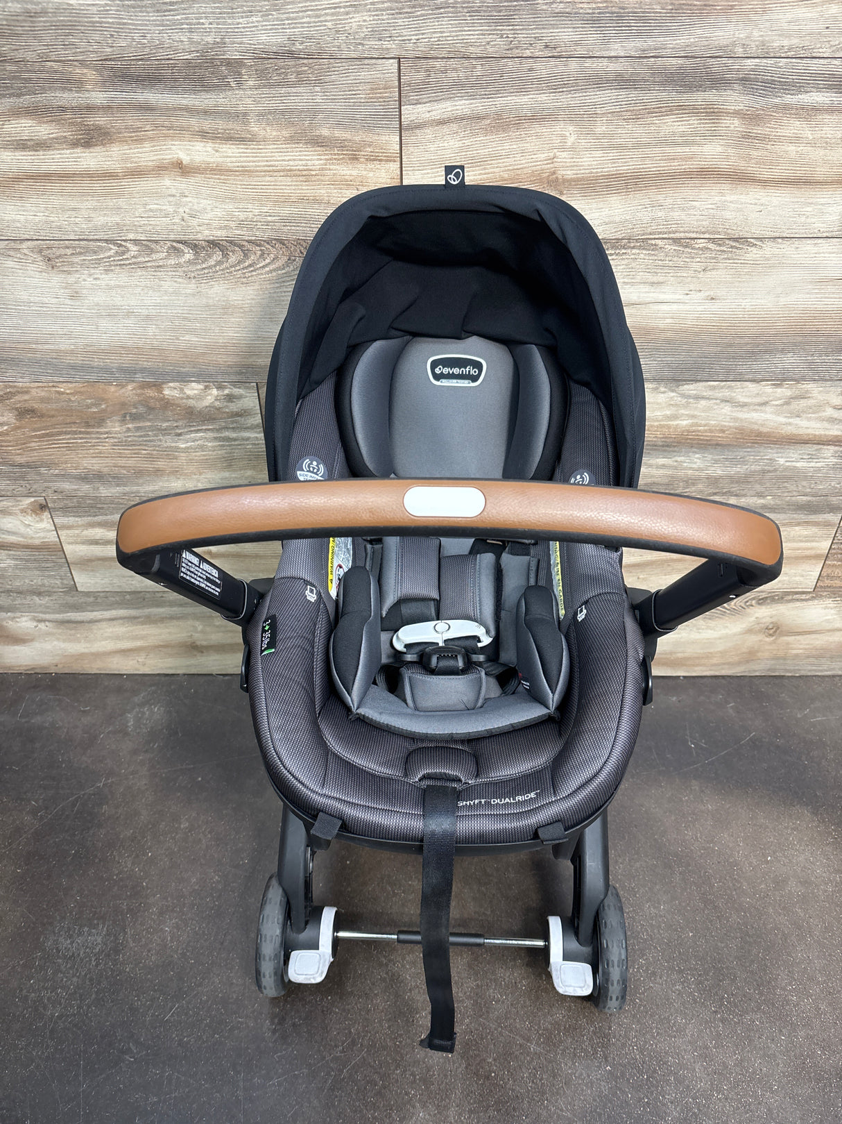 Evenflo Shyft DualRide Travel System in Boone Grey