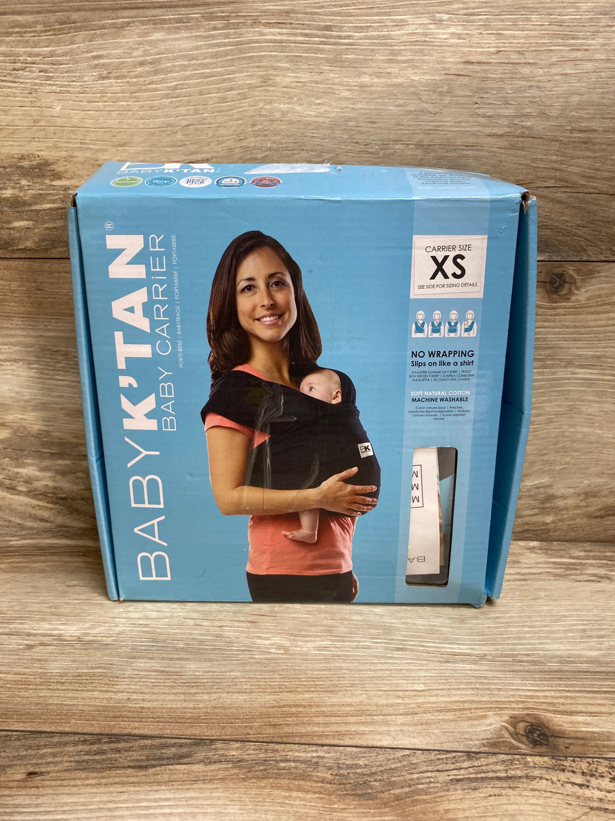 Baby K’tan Graphite Grey Baby Carrier sz XS