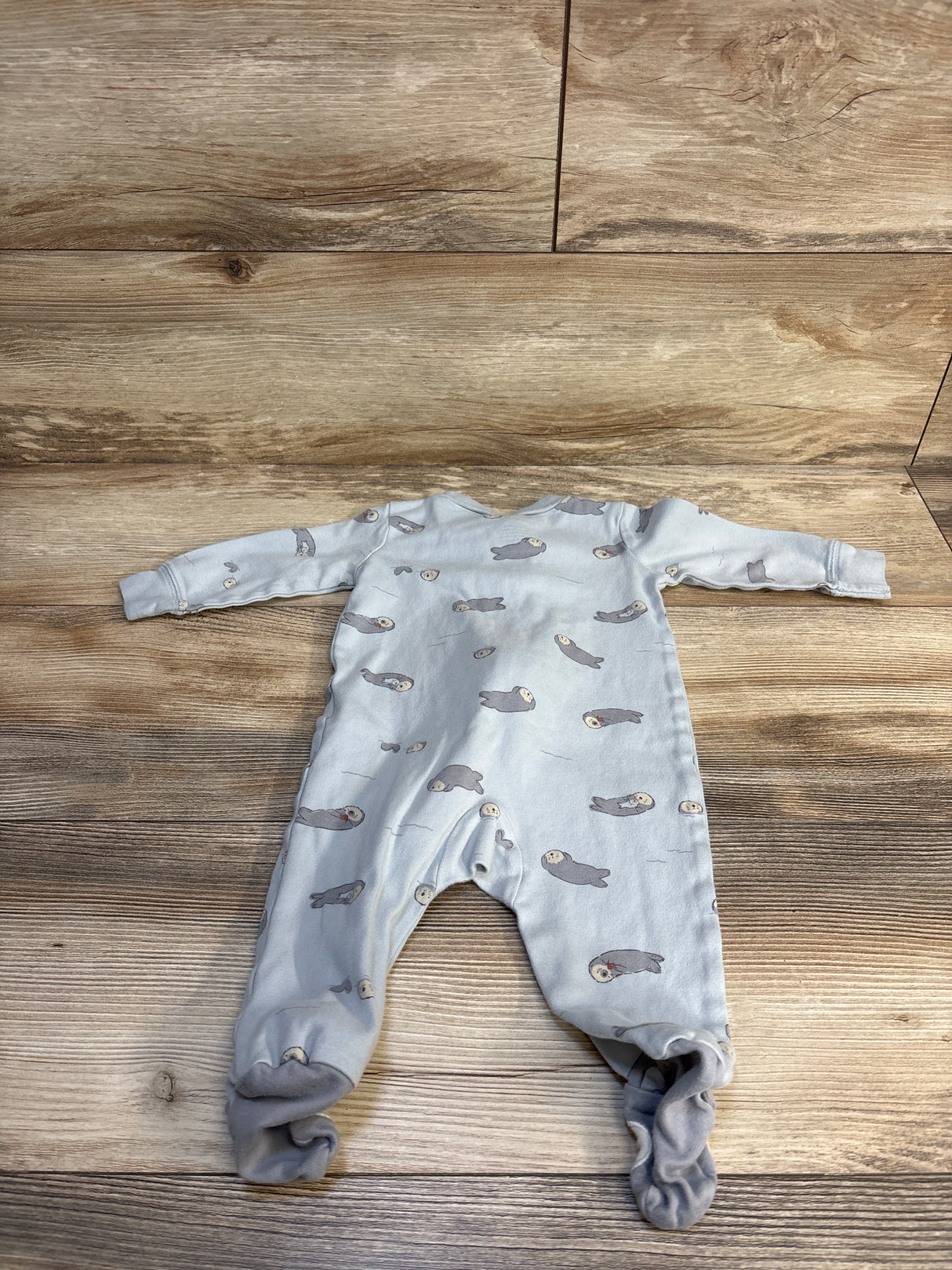 Carter's Otter Print Sleeper Grey sz 6m