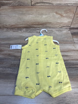 NEW Carter's Tank Short Romper Yellow sz 6m