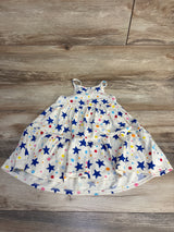 Cat & Jack Star Print Dress Cream sz 3T