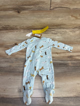 NEW Angel Dear Doggies Print Zippered Footie Blue sz 0-3m