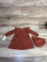 NEW Just One You Floral Long Sleeve Shirt Brown sz 9m