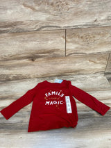 NEW Cat & Jack LS 'Family Is Made Of Magic' Shirt Red sz 2T