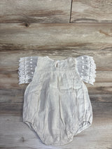 NEW Eqbaby Lace Overlay Romper Beige sz 12-18m