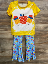 NWOT Shein 2pc Shirt & Pants Set Yellow sz 5T